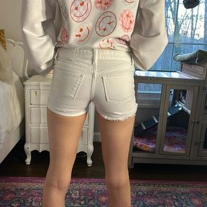 White ripped girls, Old Navy jeans shorts